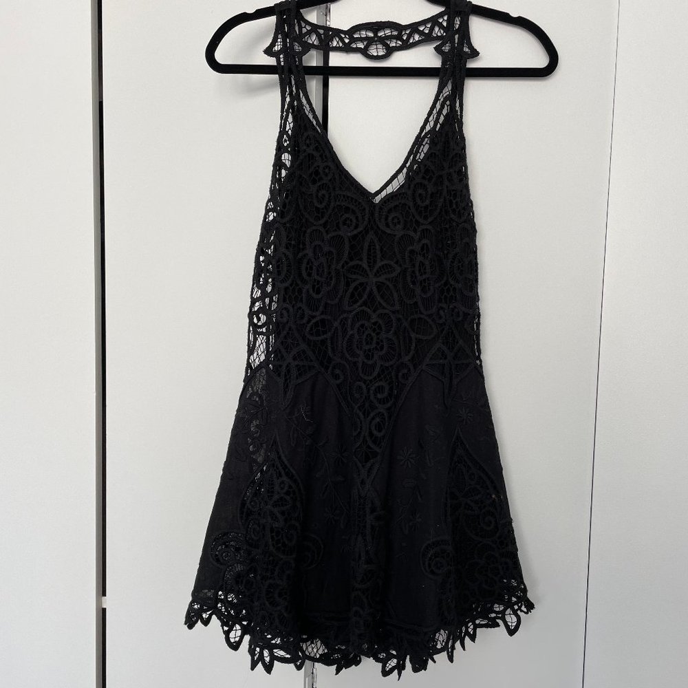 For Love and Lemons black mini dress